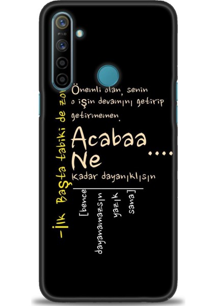 Realme C3 Kılıf Hd Baskılı Kılıf + Seramik Tam Kaplayan Ekran Koruyucu 393