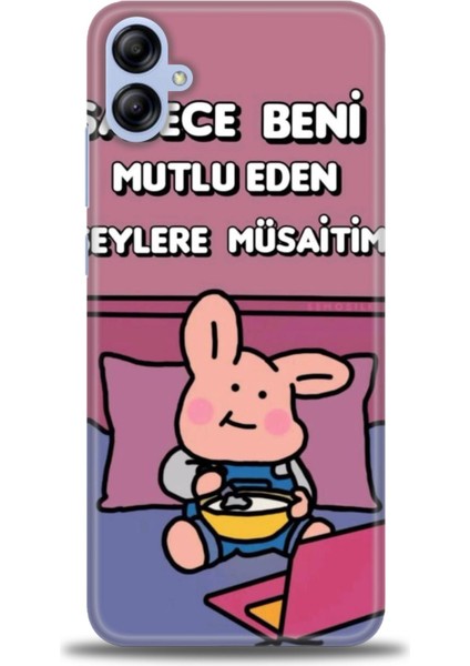 Samsung Galaxy A04E Hd Baskılı Kılıf + Seramik Tam Kaplayan Ekran Koruyucu 166
