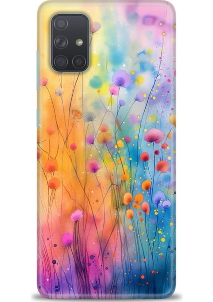 Samsung Galaxy A71 Hd Baskılı Kılıf + Seramik Tam Kaplayan Ekran Koruyucu 413