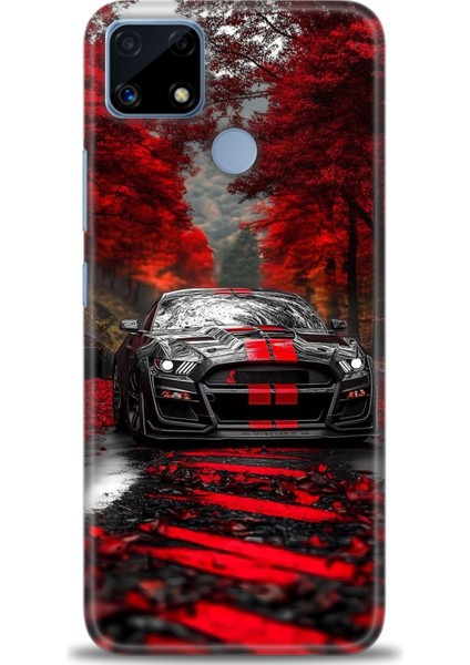 Realme C25 Kılıf Hd Baskılı Kılıf + Seramik Tam Kaplayan Ekran Koruyucu 490