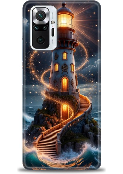 Xiaomi Redmi Note 10 Pro Hd Baskılı Kılıf + Seramik Tam Kaplayan Ekran Koruyucu 232