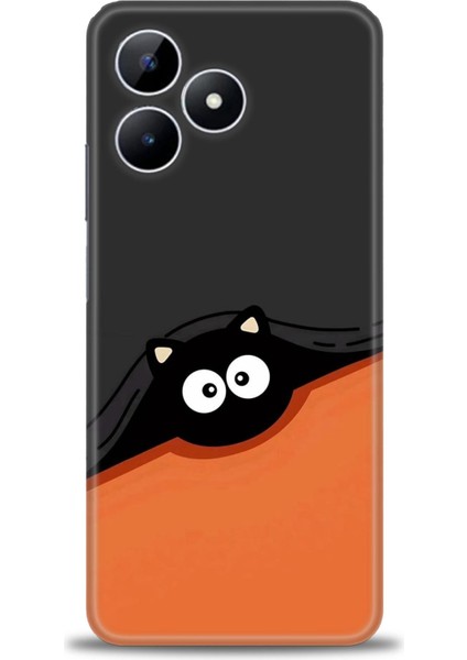 Realme Note 50 Kılıf Hd Baskılı Kılıf + Seramik Tam Kaplayan Ekran Koruyucu 80