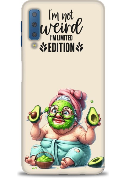 Samsung Galaxy A7 2018 Hd Baskılı Kılıf + Seramik Tam Kaplayan Ekran Koruyucu 43