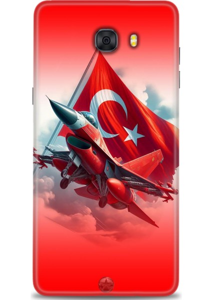 Samsung Galaxy C9 Pro Hd Baskılı Kılıf + Seramik Tam Kaplayan Ekran Koruyucu 38