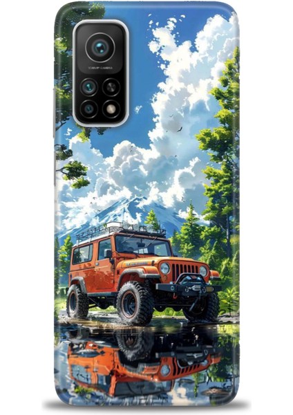 Xiaomi Mi 10T Pro Kılıf Hd Baskılı Kılıf + Seramik Tam Kaplayan Ekran Koruyucu 107