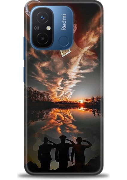 Xiaomi Redmi 12C Kılıf Hd Baskılı Kılıf + Seramik Tam Kaplayan Ekran Koruyucu 26