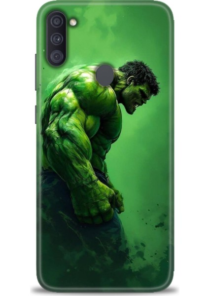 Samsung Galaxy A11 Hd Baskılı Kılıf + Seramik Tam Kaplayan Ekran Koruyucu 96