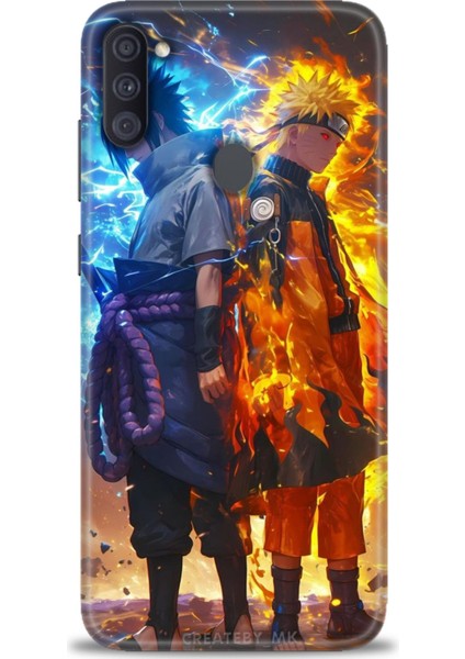 Samsung Galaxy A11 Hd Baskılı Kılıf + Seramik Tam Kaplayan Ekran Koruyucu 260