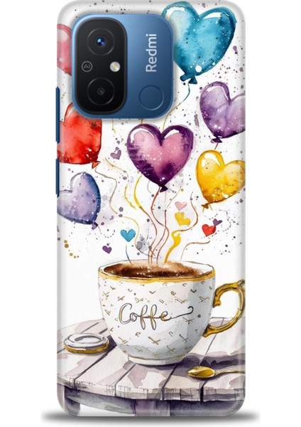 Xiaomi Redmi 12C Kılıf Hd Baskılı Kılıf + Seramik Tam Kaplayan Ekran Koruyucu 411