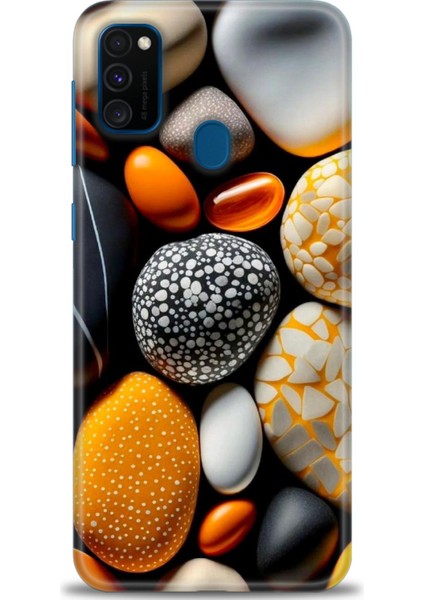 Samsung Galaxy M21 Hd Baskılı Kılıf + Seramik Tam Kaplayan Ekran Koruyucu 342