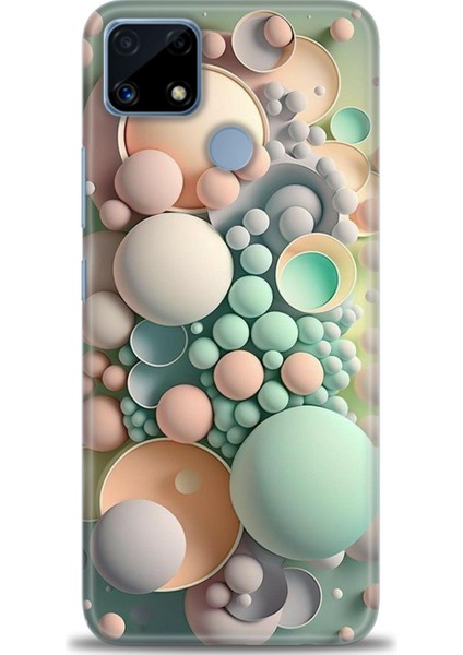 Realme C25 Kılıf Hd Baskılı Kılıf + Seramik Tam Kaplayan Ekran Koruyucu 347