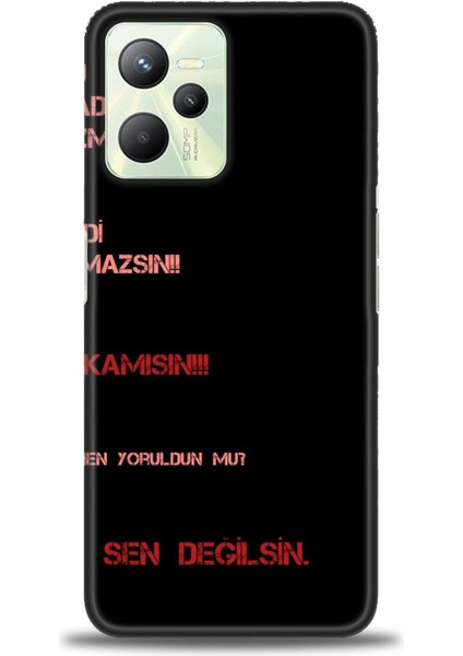Realme C35 Kılıf Hd Baskılı Kılıf + Seramik Tam Kaplayan Ekran Koruyucu 391
