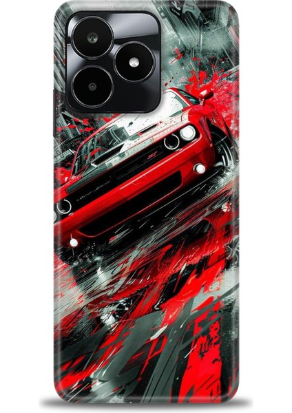 Realme C53 Kılıf Hd Baskılı Kılıf + Seramik Tam Kaplayan Ekran Koruyucu 106