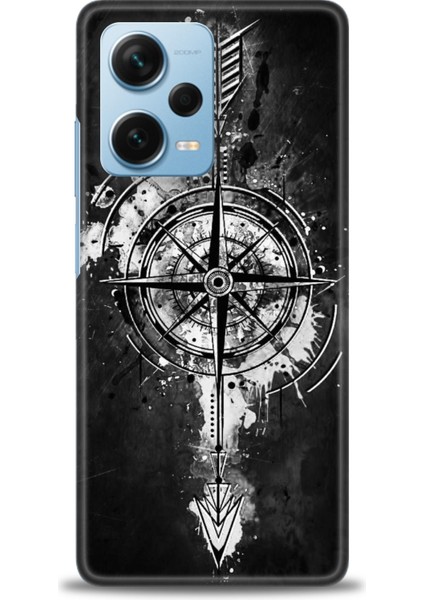 Xiaomi Redmi Note 12 Pro Plus Hd Baskılı Kılıf + Seramik Tam Kaplayan Ekran Koruyucu 85