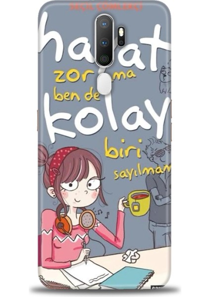 Oppo A5 2020 Kılıf Hd Baskılı Kılıf + Seramik Tam Kaplayan Ekran Koruyucu 163
