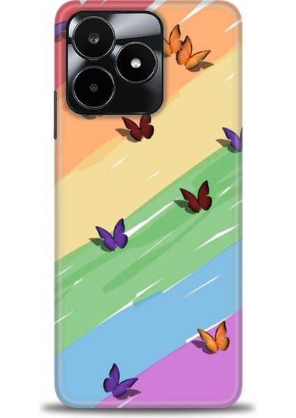 Realme C53 Kılıf Hd Baskılı Kılıf + Seramik Tam Kaplayan Ekran Koruyucu 420