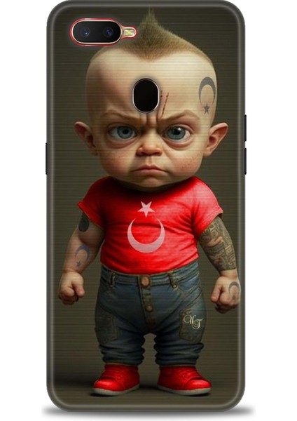 Oppo A5S Kılıf Hd Baskılı Kılıf + Seramik Tam Kaplayan Ekran Koruyucu 244
