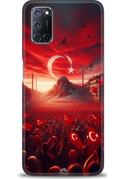 Oppo A92 Kılıf Hd Baskılı Kılıf + Seramik Tam Kaplayan Ekran Koruyucu 39