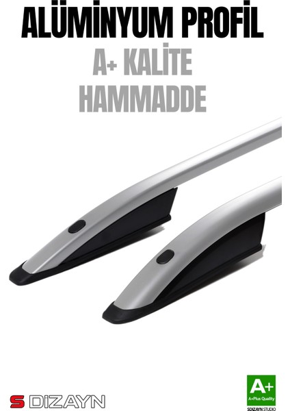 Vw Caddy 3 Makyajlı Aluminyum Gri Tavan Çıtası 2010-2020 A+ Kalite modelleri