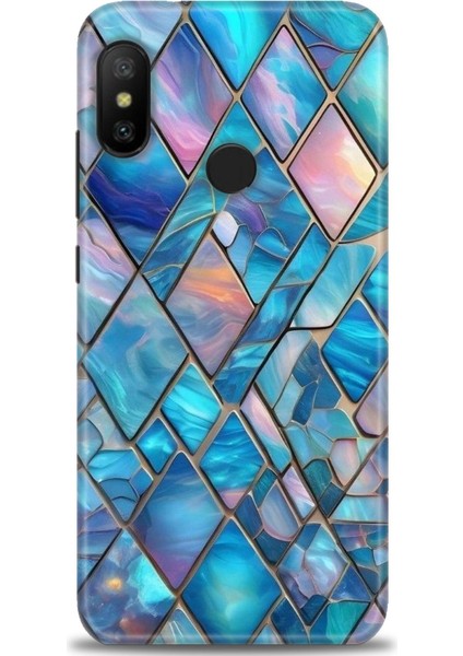 Xiaomi Mi A2 Lite Kılıf Hd Baskılı Kılıf + Seramik Tam Kaplayan Ekran Koruyucu 338