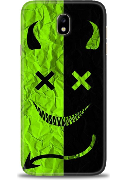 Samsung Galaxy J7 Pro Hd Baskılı Kılıf + Seramik Tam Kaplayan Ekran Koruyucu 360