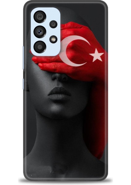Samsung Galaxy A73 5g Hd Baskılı Kılıf + Seramik Tam Kaplayan Ekran Koruyucu 246