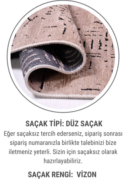 Venüs Bej/füme Iskandinav Desenli Kaymaz Pamuk Kilim – Makinede Yıkanabilir, Modern ve Dayanıklı Tasarım Halı
