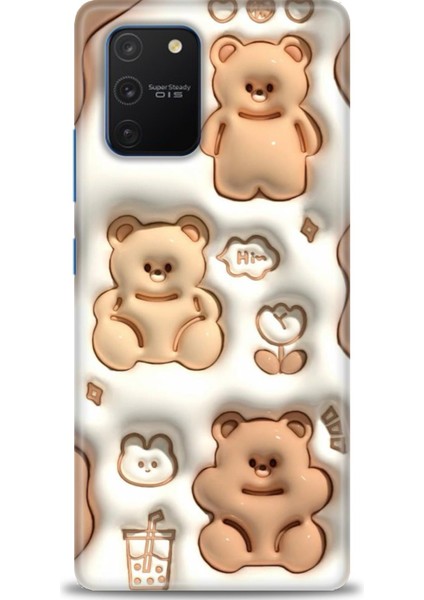 Samsung Galaxy S10 Lite Hd Baskılı Kılıf + Seramik Tam Kaplayan Ekran Koruyucu 115