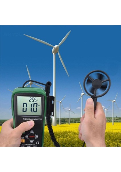 DT618 Rüzgar Hızı ve Sıcaklık Ölçer Anemometre
