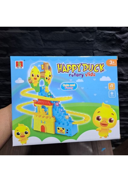 Oyuncak Ördekli Kaydıraklı Merdivenli Işıklı Sesli Müzikli Kendi Çıkar ve Kaydıraktan Kayan Ördekler fırsatları
