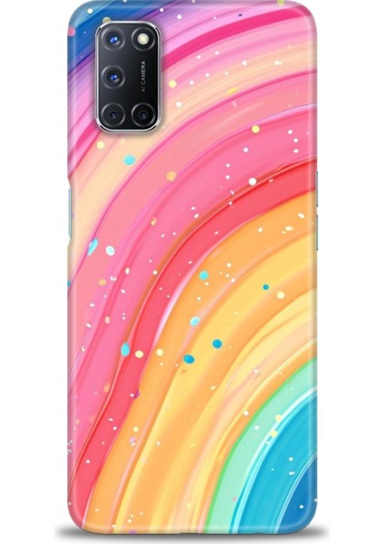 Oppo A72 Kılıf Hd Baskılı Kılıf + Seramik Tam Kaplayan Ekran Koruyucu 415