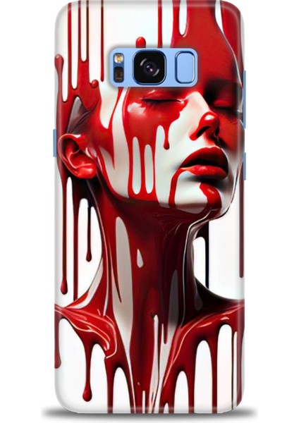 Samsung Galaxy S8 Hd Baskılı Kılıf + Seramik Tam Kaplayan Ekran Koruyucu 150