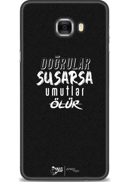 Samsung Galaxy C7 Hd Baskılı Kılıf + Seramik Tam Kaplayan Ekran Koruyucu 395