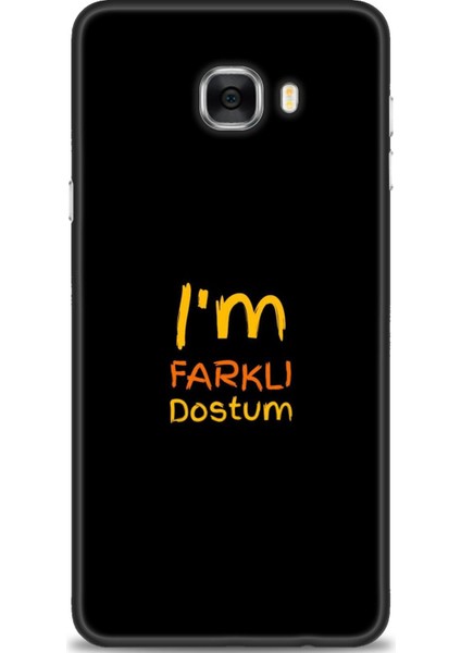 Samsung Galaxy C7 Hd Baskılı Kılıf + Seramik Tam Kaplayan Ekran Koruyucu 399