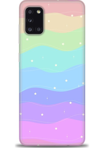 Samsung Galaxy A31 Hd Baskılı Kılıf + Seramik Tam Kaplayan Ekran Koruyucu 423
