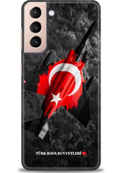 Samsung Galaxy S21 Hd Baskılı Kılıf + Seramik Tam Kaplayan Ekran Koruyucu 37