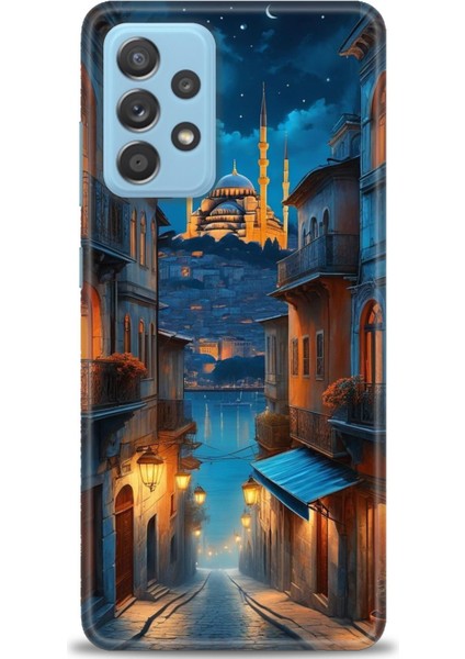 Samsung Galaxy A52S 5g Hd Baskılı Kılıf + Seramik Tam Kaplayan Ekran Koruyucu 221