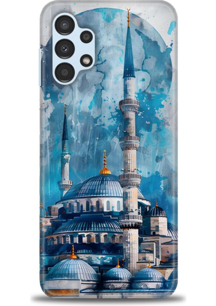 Samsung Galaxy A13 4g Hd Baskılı Kılıf + Seramik Tam Kaplayan Ekran Koruyucu 228