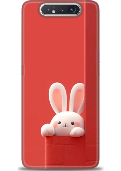 Samsung Galaxy A80 Hd Baskılı Kılıf + Seramik Tam Kaplayan Ekran Koruyucu 77