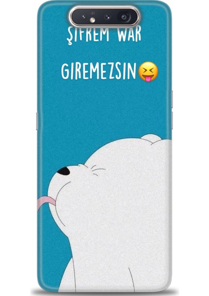 Samsung Galaxy A80 Hd Baskılı Kılıf + Seramik Tam Kaplayan Ekran Koruyucu 152