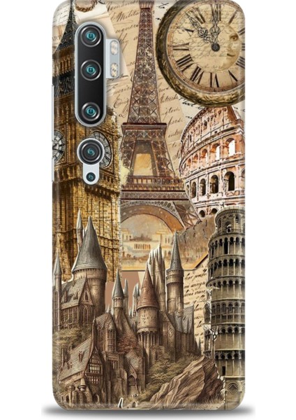 Xiaomi Mi Note 10 Pro Kılıf Hd Baskılı Kılıf + Seramik Tam Kaplayan Ekran Koruyucu 263