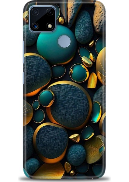 Realme C25 Kılıf Hd Baskılı Kılıf + Seramik Tam Kaplayan Ekran Koruyucu 345