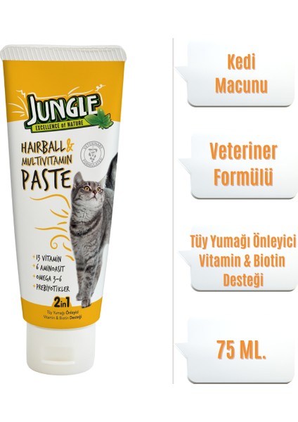 Kedi Macunu Tüy Yum.önleyici ve Multivitamin 75ML fiyatları