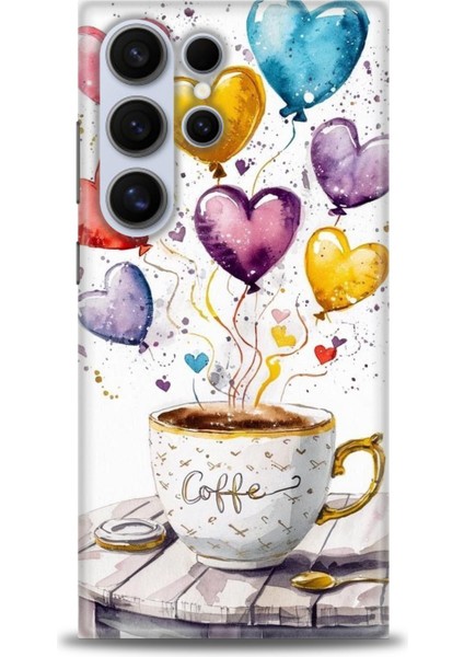 Samsung Galaxy S24 Ultra Hd Baskılı Kılıf + Seramik Tam Kaplayan Ekran Koruyucu 411