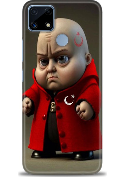 Realme C25S Kılıf Hd Baskılı Kılıf + Seramik Tam Kaplayan Ekran Koruyucu 245