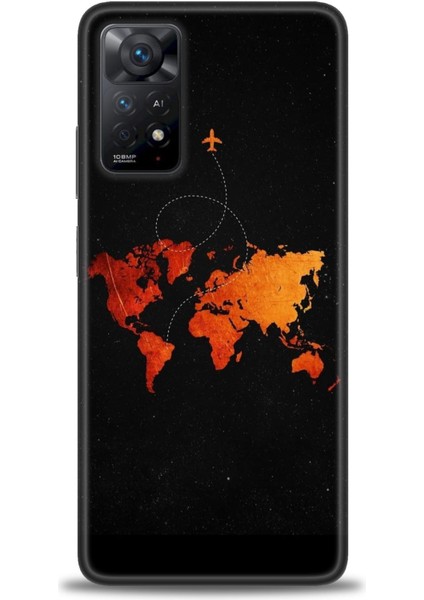 Xiaomi Redmi Note 11 Pro 4g Hd Baskılı Kılıf + Seramik Tam Kaplayan Ekran Koruyucu 384