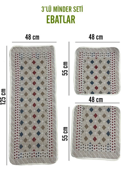 Oto Koltuk Kilim 3 Parça Set Terletmez Jüt Iplik Universal Minder indirimleri