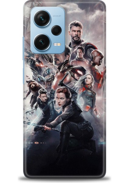 Xiaomi Redmi Note 12 Pro Plus Hd Baskılı Kılıf + Seramik Tam Kaplayan Ekran Koruyucu 99