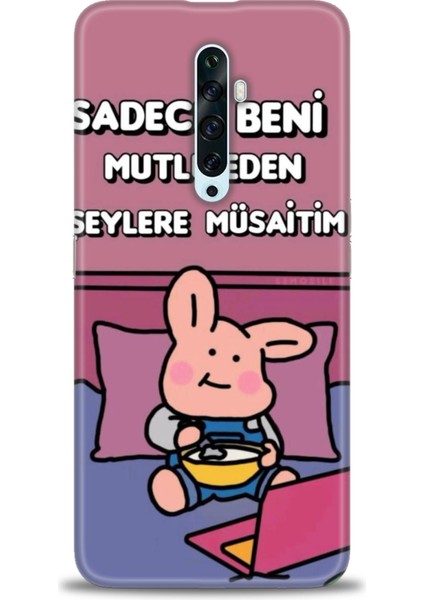 Oppo Reno 2z Kılıf Hd Baskılı Kılıf + Seramik Tam Kaplayan Ekran Koruyucu 166