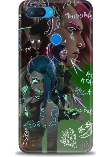 Xiaomi Mi 8 Lite Kılıf Hd Baskılı Kılıf + Seramik Tam Kaplayan Ekran Koruyucu 272